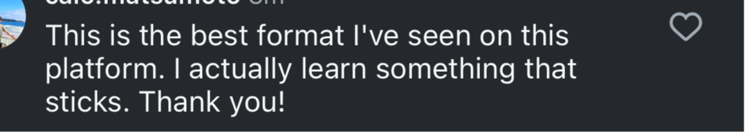 Student feedback