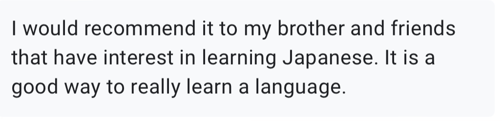 Student feedback